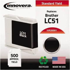 innovera - Black Ink Cartridge - Use with Brother DCP-130C, 330C, 350C, Fax 1360, 1860C, 1960C, 2480C, 2580C, MFC-230C, 240C, 440CN, 465CN, 665CW, 685CW, 845CW, 885CW, 3360C, 5460CN, 5860CN - A1 Tooling