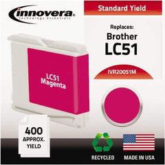 innovera - Magenta Ink Cartridge - Use with Brother DCP-130C, 330C, 350C, Fax 1360, 1860C, 1960C, 2480C, 2580C, MFC-230C, 240C, 440CN, 465CN, 665CW, 685CW, 845CW, 885CW, 3360C, 5460CN, 5860CN - A1 Tooling