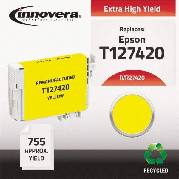 innovera - Yellow Inkjet Printer Cartridge - Use with Epson Stylus NX330, NX430, Workforce 60, 435, 520, 545, 630, 633, 635, 645, 840, 845, 7010, 7510 - A1 Tooling