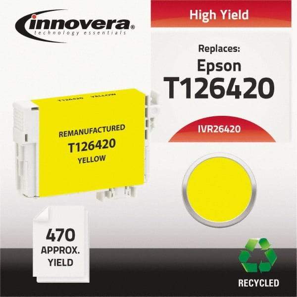 innovera - Yellow Inkjet Printer Cartridge - Use with Epson Stylus NX330, NX430, Workforce 60, 435, 520, 545, 630, 633, 635, 645, 840, 845, 7010, 7510 - A1 Tooling