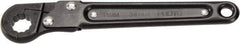 Proto - 11mm, Black Finish, Ratcheting Flare Nut Wrench - 12 Points, 5.437" OAL, Steel, Single End Head - A1 Tooling