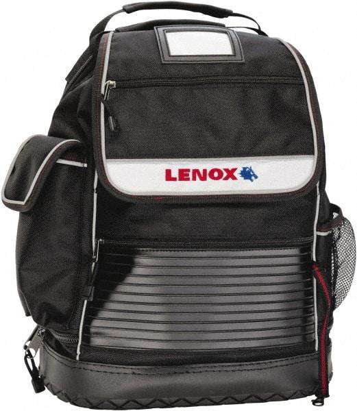 Lenox - 30 Pocket Black Ballistic Nylon Backpack Tool Bag - 6" Wide x 14" Deep x 18" High - A1 Tooling