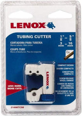 Lenox - 1/8" to 5/8" Pipe Capacity, Tube Cutter - Cuts Copper - A1 Tooling