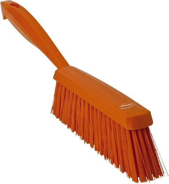 Vikan - 14" OAL, Polyester Staple Set Bench Brush - 2" Bristle Length, 6-3/8" Long Head, Orange - A1 Tooling