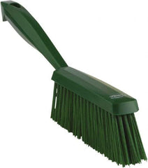 Vikan - 14" OAL, Polyester Staple Set Bench Brush - 2" Bristle Length, 6-3/8" Long Head, Green - A1 Tooling