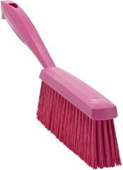 Vikan - 14" OAL, Polyester Staple Set Bench Brush - 2" Bristle Length, 6-3/8" Long Head, Pink - A1 Tooling