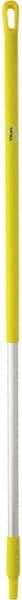 Vikan - 51 x 1-1/4" Aluminum Squeegee Handle - European Threaded Connection, Yellow - A1 Tooling