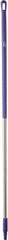 Vikan - 59 x 1-1/4" Aluminum Squeegee Handle - European Threaded Connection, Purple - A1 Tooling