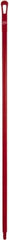 Vikan - 59 x 1-1/4" Polypropylene Squeegee Handle - European Threaded Connection, Red - A1 Tooling