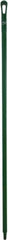 Vikan - 59 x 1-1/4" Polypropylene Squeegee Handle - European Threaded Connection, Green - A1 Tooling