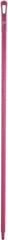 Vikan - 59 x 1-1/4" Polypropylene Squeegee Handle - European Threaded Connection, Pink - A1 Tooling