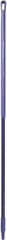 Vikan - 59 x 1-1/4" Fiberglass Squeegee Handle - European Threaded Connection, Purple - A1 Tooling