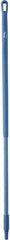 Vikan - 51 x 1-1/4" Fiberglass Squeegee Handle - European Threaded Connection, Blue - A1 Tooling