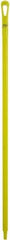 Vikan - 51 x 1-1/4" Polypropylene Squeegee Handle - European Threaded Connection, Yellow - A1 Tooling