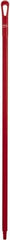 Vikan - 51 x 1-1/4" Polypropylene Squeegee Handle - European Threaded Connection, Red - A1 Tooling