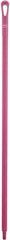 Vikan - 51 x 1-1/4" Polypropylene Squeegee Handle - European Threaded Connection, Pink - A1 Tooling