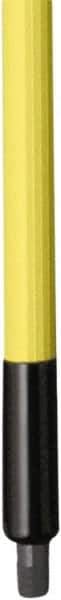 Remco - 187 x 1-1/4" Fiberglass Squeegee Handle - European Threaded Connection, Yellow, Telescoping - A1 Tooling