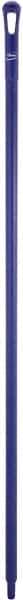 Vikan - 59 x 1-1/4" Polypropylene Squeegee Handle - European Threaded Connection, Purple - A1 Tooling