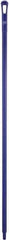 Vikan - 59 x 1-1/4" Polypropylene Squeegee Handle - European Threaded Connection, Purple - A1 Tooling