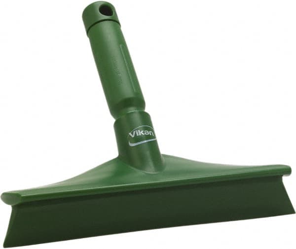 Vikan - 9.84" Rubber Blade Bench Squeegee - Single Edge, Green, Plastic Holder - A1 Tooling