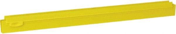 Vikan - 20" Rubber Blade Squeegee Refill - Double Edge, Yellow, Plastic Holder - A1 Tooling