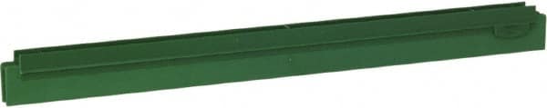 Vikan - 20" Rubber Blade Squeegee Refill - Double Edge, Green, Plastic Holder - A1 Tooling