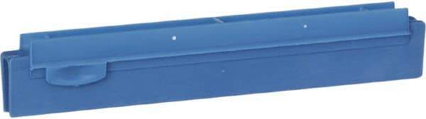 Vikan - 10" Rubber Blade Squeegee Refill - Double Edge, Blue, Plastic Holder - A1 Tooling