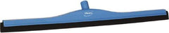 Vikan - 28" Foam Rubber Blade Bench Squeegee - Double Edge, Blue, Plastic Holder - A1 Tooling