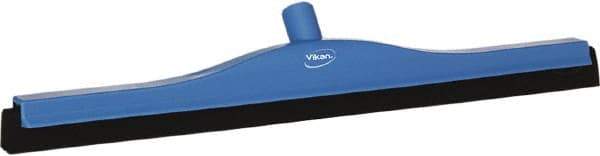 Vikan - 24" Foam Rubber Blade Bench Squeegee - Double Edge, Blue, Plastic Holder - A1 Tooling