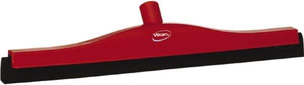 Vikan - 20" Foam Rubber Blade Bench Squeegee - Double Edge, Red, Plastic Holder - A1 Tooling