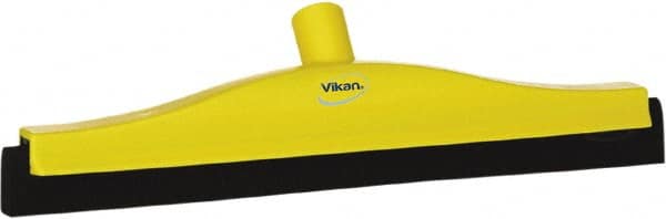 Vikan - 16" Foam Rubber Blade Bench Squeegee - Double Edge, Yellow, Plastic Holder - A1 Tooling