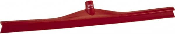 Vikan - 27.56" Rubber Blade Floor Squeegee - Single Edge, Red, Plastic Holder - A1 Tooling