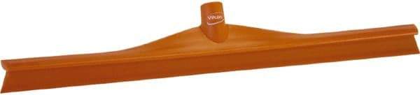 Vikan - 23.62" Rubber Blade Floor Squeegee - Single Edge, Orange, Plastic Holder - A1 Tooling