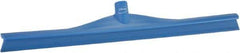 Vikan - 23.62" Rubber Blade Floor Squeegee - Single Edge, Blue, Plastic Holder - A1 Tooling