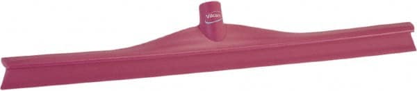 Vikan - 23.62" Rubber Blade Floor Squeegee - Single Edge, Pink, Plastic Holder - A1 Tooling