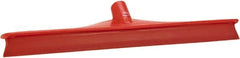 Vikan - 19.67" Rubber Blade Floor Squeegee - Single Edge, Red, Plastic Holder - A1 Tooling