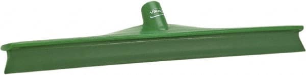 Vikan - 19.67" Rubber Blade Floor Squeegee - Single Edge, Green, Plastic Holder - A1 Tooling