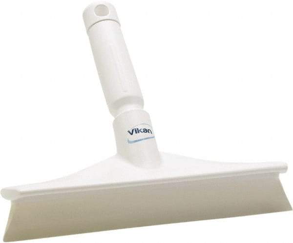 Vikan - 9.84" Rubber Blade Bench Squeegee - Single Edge, White, Plastic Holder - A1 Tooling