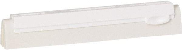 Vikan - 10" Foam Rubber Blade Squeegee Refill - Double Edge, White, Plastic Holder - A1 Tooling