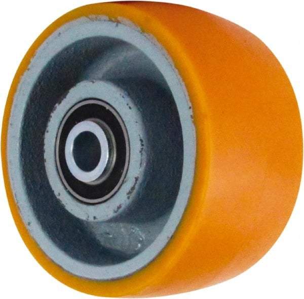 Caster Connection - 6 Inch Diameter x 3 Inch Wide, Polyurethane on Iron Caster Wheel - 2,000 Lb. Capacity, 3-1/4 Inch Hub Length, 3/4 Inch Axle Diameter, Sealed Precision Ball Bearing - A1 Tooling