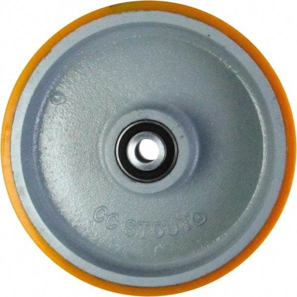 Caster Connection - 10 Inch Diameter x 2 Inch Wide, Polyurethane on Iron Caster Wheel - 1,850 Lb. Capacity, 2.2 Inch Hub Length, 1/2 Inch Axle Diameter, Sealed Precision Ball Bearing - A1 Tooling