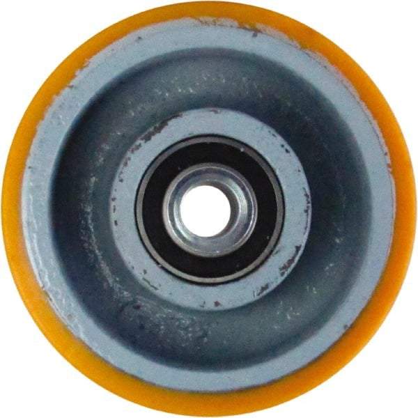 Caster Connection - 6 Inch Diameter x 2 Inch Wide, Polyurethane on Iron Caster Wheel - 1,200 Lb. Capacity, 2.2 Inch Hub Length, 1/2 Inch Axle Diameter, Sealed Precision Ball Bearing - A1 Tooling