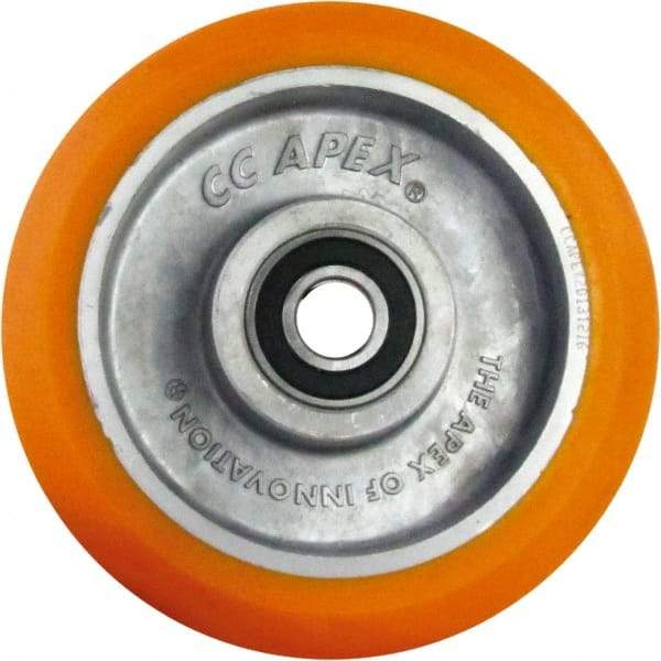 Caster Connection - 6 Inch Diameter x 2 Inch Wide, Polyurethane on Aluminum Caster Wheel - 1,000 Lb. Capacity, 2.2 Inch Hub Length, 1/2 Inch Axle Diameter, Sealed Precision Ball Bearing - A1 Tooling