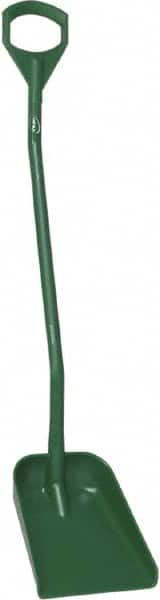 Vikan - 13-1/4" High Square Plastic Shovel - 39-7/8" Long D-Grip Handle - A1 Tooling