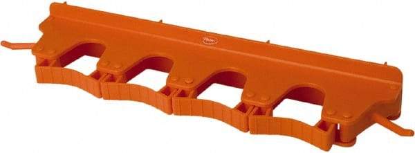 Vikan - 22 Lb Capacity, 3-5/32" Projection, Polypropylene/Rubber Wall Strip Organizer - 15-1/2" OAL - A1 Tooling