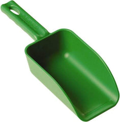 Remco - 16 oz Green Polypropylene Flat Bottom Scoop - 3.2" Wide x 2" Deep Bowl, 10.4" OAL - A1 Tooling