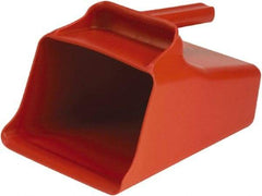 Remco - 128 oz Red Polypropylene Flat Bottom Scoop - 8.7" Wide x 6.7" Deep Bowl, 11" OAL - A1 Tooling