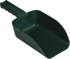 Remco - 32 oz Green Polypropylene & Semi-Ferrous Additive Flat Bottom Scoop - 4.3" Wide x 3" Deep Bowl, 11-1/2" OAL - A1 Tooling