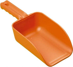 Remco - 32 oz Orange Polypropylene Flat Bottom Scoop - 4.3" Wide x 3" Deep Bowl, 11-1/2" OAL - A1 Tooling