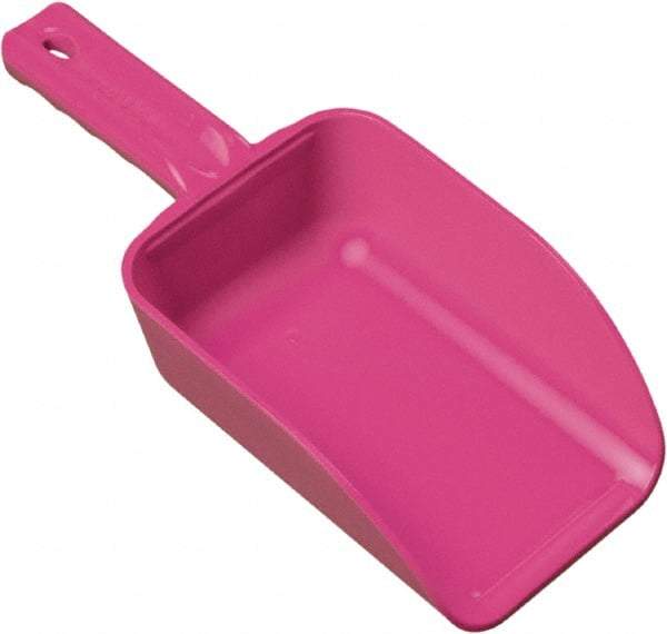 Remco - 32 oz Pink Polypropylene Flat Bottom Scoop - 4.3" Wide x 3" Deep Bowl, 11-1/2" OAL - A1 Tooling